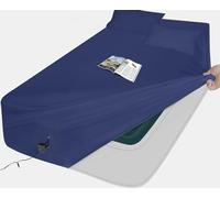 AEHISDHIE Air Mattress Sheets - 2 Pieces Set - Suitable for Inflatable mattresses 18 inches deep - can be inflated Without disassembly, Convenient, Sturdy, Easy to use air Bed Sheet (Navy Blue, Twin)