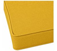 AEHO Bench Cushions Linen Material, 5cm Bench Seat Cushion For Entryway, Anti-Slip Bay Window Seat Cushion & Porch Indoor Outdoor Cushion,Yellow,180x40x5cm
