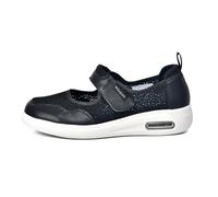 AEHO Bunion Shoes for Women Disability Swollen Feet Womens Wide Fitting Hook and Loop Men Fit Touch Close Shoe Comfy Orthopedic Arthritis Footwear,Black,37.5 EU