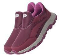 AEHO Shoes for Women with Swollen Feet Extra Wide Orthopaedic Comfort Sandals Adjusting Mesh Breathable Lightweight Air Cushion Walking Sneakers,Purple,36/230mm