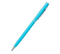 AEHON 20-200 Pens Metal Ballpoint Pens Rose Gold Free Custom Logo Advertising Lettering Engraved Name School Office Supplies Gifts(Light blue,20pcs Pens)