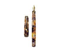 AEHON Acrylic Piston Fountain Pen Soft Smooth No.5 Nib Inking Applicable For Pelikan M400/405 Students Writing Gift Pen(J,Schmidt EF(0.4mm))
