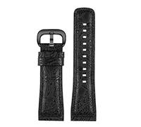 AEHON For Seven On Friday Strap M1 Sf-M2/02 SF-M3/01 Q1 Q2 Q3 P3 Vintage Leather Strap Watchband Bracelet Belt Accessories 28mm(Black black)