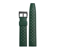 AEHON Rubber Watchband For Seiko Canned SRPD73 Silicone Strap 22mm 20mm Waterproof And Breathable Bracelet Outdoor Sports Watchband(Army greenXblack,20mm)