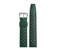 AEHON Rubber Watchband For Seiko Canned SRPD73 Silicone Strap 22mm 20mm Waterproof And Breathable Bracelet Outdoor Sports Watchband(Army greenXsilver,22mm)
