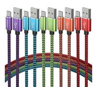 Aeibxiy USB C Cable 10FT 5 Pack Type C Charging Cable, USB A to USB C Charging Nylon Braided Charge Cord for Samsung Galaxy S20 S10 S9, A11 A20, Note 10 9 8, USB Type C Charger