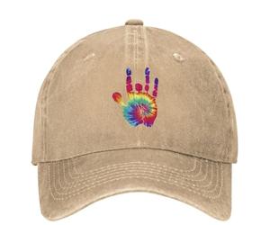AEIKHAEC Hat Outdoor Warm Tie Dye Hand Washed Baseball Cap Gratefuls Deads Vintage Trucker Hat Summer Unisex Teens Running Sunscreen Baseball Caps Unisex Gift