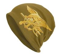 AEIKHAEC Warm Winter Hat Navy Seals Badge Warm Knitted Cap Hip Hop Bonnet Hat Autumn Winter Outdoor Beanies Hats for Unisex Adult Fashion Gift