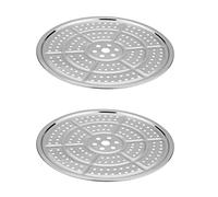 AEIOFU Pressure Cooker Canner Rack, Stainless Steel Canning Rack Steaming Tray for Pressure Canner Toast Baking 2PCS 28cm Steaming Tray