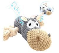 AEITPET Squeaky Plush Dog Toys for Small and Medium dogs, Tug of War Interactive Dog Toys for Boredom with Squeaker and Crinkle Paper, Soft Puppy Toys for Cuddling and Play