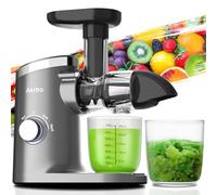 Aeitto Juicers, Masticating Juicer Machiens, Slow Masticating Jucer with Triple Modes,Reverse Function & Quiet Motor, Easy to Clean with Brush, Recipe for Vegetables And Fruits, White