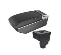 aejghfwjh Car Armrest Box For EcoSport 2013-2017 Armrest Box Special Car Modification Interior Upgrade Double-layer Storage Auto Parts Armrests(B1 Black red NO USB)