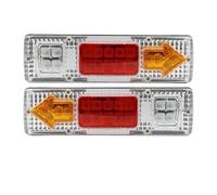 aejghfwjh Tail Lights Assembly 46CM LED Rear Tail Stop Reverse Indicator Light Truck Trailer Caravan Van Lamp Brake Reversing Traffic FogLamp Waterproof 12-24V(2PCS 30cm)