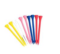 AEJHSIN Golf tees Golf Ball Tee 42mm 54mm 70mm 83.0mm Length 50 Pcs 100 Pack Multicolour Wood Tees Step Down Accessories