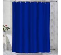 AEKDCL Washable Shower Curtain 180x150cm/71x59in(WxH) Dark blue Mildew Resistant Washable for Bathroom Wet Room Extra Long Polyester Fabric Shower Curtain Heavy Duty Weighted Shower Curtains
