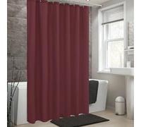 AEKDCL Wine red Shower Curtain Mould Proof Resistant Bathroom Curtain Set Extra Long Shower Curtain Liner Machine Washable Polyester Bathroom Curtains With Hooks For Bath Tub 95x220cm/37x87in(WxH)