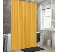AEKDCL Yellow Shower Curtain Mould Proof Resistant Bathroom Curtain Set Extra Long Shower Curtain Liner Machine Washable Polyester Bathroom Curtains With Hooks For Bath Tub 90x180cm/35x71in(WxH)
