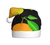 AEKGOHP Adult plush Christmas hat Mango Pattern with soft touch for holiday parties and dances suitable for men and women