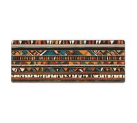 AEKGOHP African Tribal Ethnic Texture Prints Extra Large Mouse Pad, Computer Office Anti Slip Gaming Keyboard Thickened Version 12x31.5in