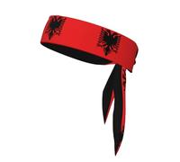 AEKGOHP Albanian flag Printed Sports headscarf, sweat absorbing and breathable, motion headband, double-sided kerchief