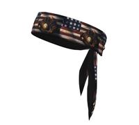 AEKGOHP American Flag Baseball Printed Sports headscarf, sweat absorbing and breathable, motion headband, double-sided kerchief