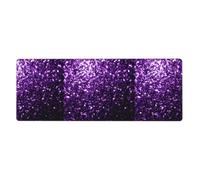 AEKGOHP Beautiful Purple Glitter Prints Extra Large Mouse Pad, Computer Office Anti Slip Gaming Keyboard Thickened Version 12x31.5in