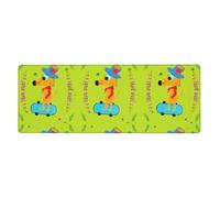 AEKGOHP Cartoon Dog Doing Sports Prints Extra Large Mouse Pad, Computer Office Anti Slip Gaming Keyboard Thickened Version 12x31.5in