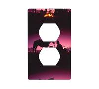 AEKGOHP Cowboy West Prints Double Socket Wall Panel Decorative is Durable and Suitable for Socket Light Switch Accessories 4.5x2.76in