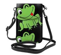 AEKGOHP Cute Frog Printed Small Leather Women'S Crossbody Flip Phone Bag, Waterproof And Durable