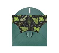 AEKGOHP Dark Green Greeting Card Basil Thyme Dill & Rosemary Prints for Festive Birthday Party Invitation