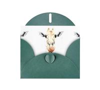 AEKGOHP Dark Green Greeting Card clever giraffe Prints for Festive Birthday Party Invitation