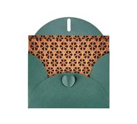 AEKGOHP Dark Green Greeting Card Wicker Woven Grid Prints for Festive Birthday Party Invitation