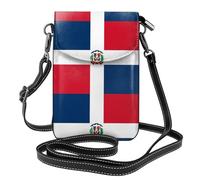 AEKGOHP Dominican Republic Printed Small Leather Women'S Crossbody Flip Phone Bag, Waterproof And Durable
