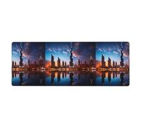 AEKGOHP Dubai Sidewinder Tower Prints Extra Large Mouse Pad, Computer Office Anti Slip Gaming Keyboard Thickened Version 12x31.5in