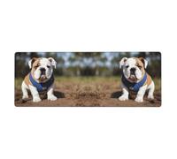 AEKGOHP English Bulldogs Prints Extra Large Mouse Pad, Computer Office Anti Slip Gaming Keyboard Thickened Version 12x31.5in