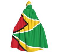 AEKGOHP Flag Of Guyana Printed Halloween Adult Hooded Cape Men'S And Women'S Clothing Mantle Role-Playing