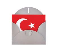 AEKGOHP Gray Greeting Card Flag of Turkey Prints for Festive Birthday Party Invitation