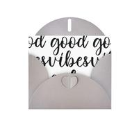AEKGOHP Gray Greeting Card Good Vibes Only Prints for Festive Birthday Party Invitation
