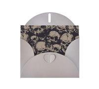 AEKGOHP Gray Greeting Card Many Skulls Get Together Prints for Festive Birthday Party Invitation