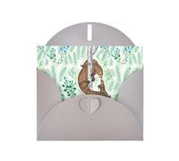AEKGOHP Gray Greeting Card pangolin parenting print Prints for Festive Birthday Party Invitation