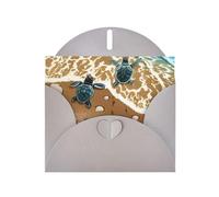 AEKGOHP Gray Greeting Card Turtle crawling on the beach Prints for Festive Birthday Party Invitation