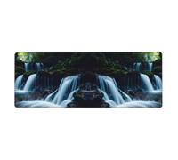 AEKGOHP Great Waterfall Prints Extra Large Mouse Pad, Computer Office Anti Slip Gaming Keyboard Thickened Version 12x31.5in
