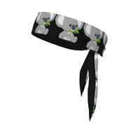 AEKGOHP Green leaf koala Printed Sports headscarf, sweat absorbing and breathable, motion headband, double-sided kerchief