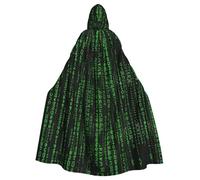 AEKGOHP Hacker Era Printed Halloween Adult Hooded Cape Men'S And Women'S Clothing Mantle Role-Playing