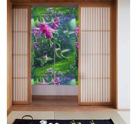 AEKGOHP Heaven Hummingbird Printed Curtain 2 Pcs Spliced 34x56in Good Drape, Smooth and Not Easily Wrinkled, Fabric curtains, room dividers