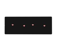AEKGOHP Keep Smiling Every Day Prints Extra Large Mouse Pad, Computer Office Anti Slip Gaming Keyboard Thickened Version 12x31.5in