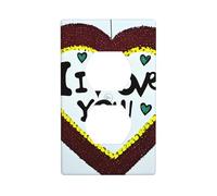 AEKGOHP Love Confessions Prints Double Socket Wall Panel Decorative is Durable and Suitable for Socket Light Switch Accessories 4.5x2.76in