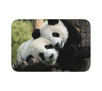 AEKGOHP Lovely Pandas Prints Anti Slip and Thickened Floor mat Suitable for bathrooms, bedrooms, Washable Carpet Floor mats 16X24 in