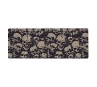 AEKGOHP Many Skulls Get Together Prints Extra Large Mouse Pad, Computer Office Anti Slip Gaming Keyboard Thickened Version 12x31.5in