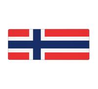 AEKGOHP Norwegian Flag Prints Extra Large Mouse Pad, Computer Office Anti Slip Gaming Keyboard Thickened Version 12x31.5in